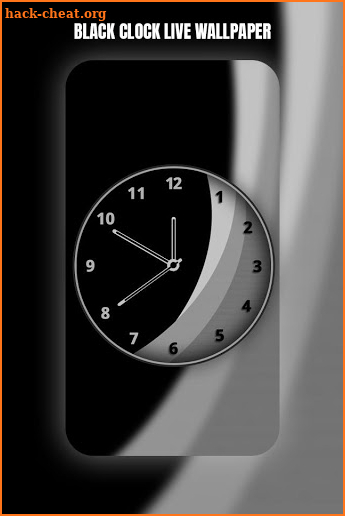 Black Clock Live Wallpaper screenshot