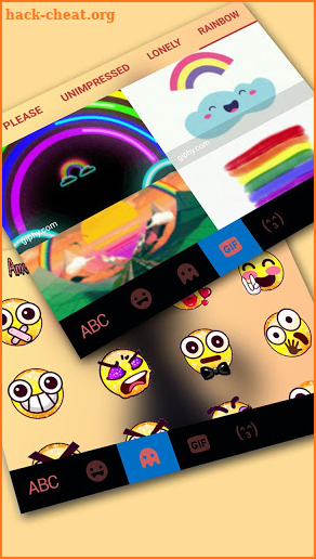 Black Cute Cat Keyboard Theme screenshot