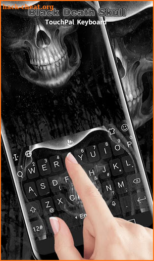 Black Death Skull Keyboard Theme screenshot