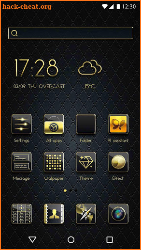 Black Diamond Theme - Launcher 3D Theme screenshot