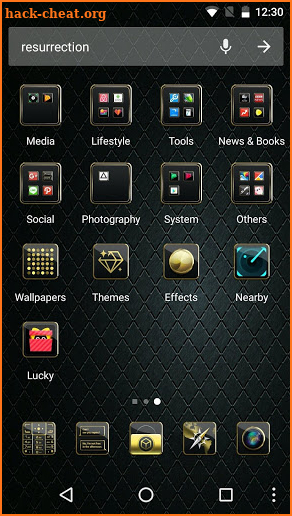 Black Diamond Theme - Launcher 3D Theme screenshot