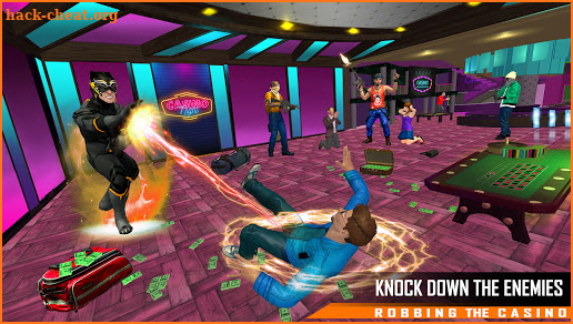 Black Dog Rope Superhero Robbery Crime City Rescue screenshot