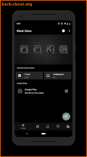 Black Glass Icons screenshot