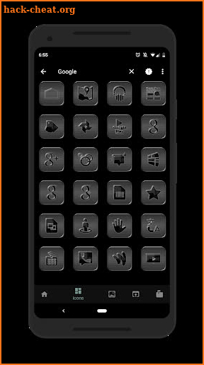 Black Glass Icons screenshot