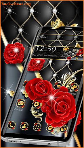 Black Gold Luxury Rose Theme screenshot