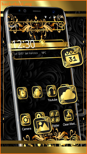 Black Gold Luxury Theme screenshot