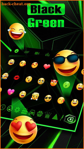 Black Green Crystal Keyboard screenshot