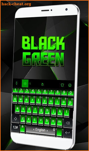 Black Green Keyboard Theme screenshot