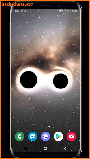 Black Hole Simulation 3D Live Wallpaper screenshot