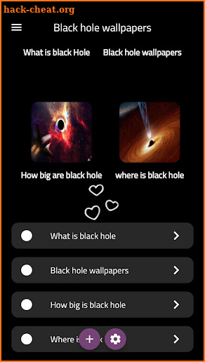 Black hole wallpapers screenshot