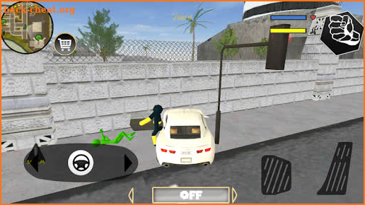 Black Iron Stickman Rope Hero Crime Gangstar screenshot