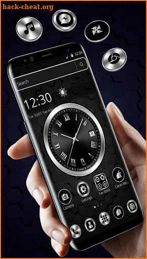 Black Metal Luxury Watch Theme screenshot