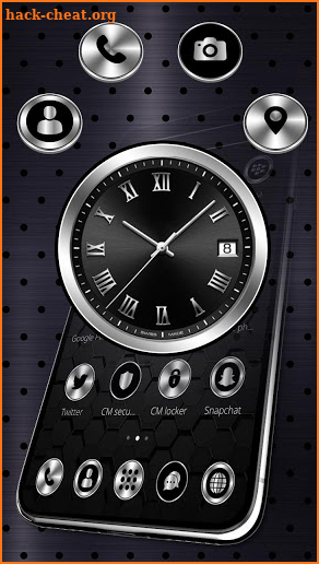 Black Metal Luxury Watch Theme screenshot