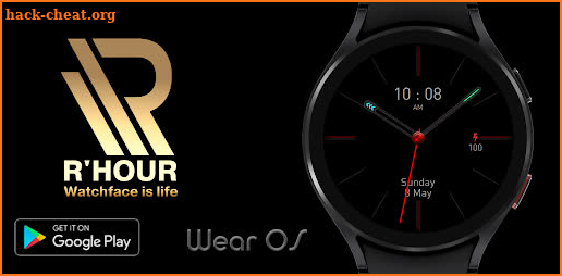 Black Minimal Watchface screenshot