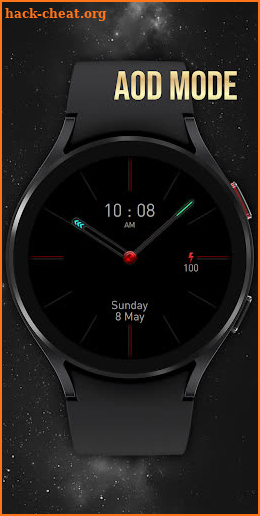 Black Minimal Watchface screenshot