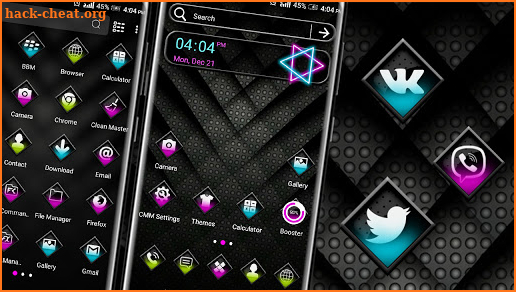 Black Neon Theme Launcher screenshot