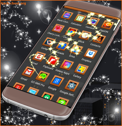 Black Night Launcher Theme screenshot