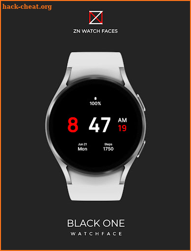 Black One Watch Face screenshot