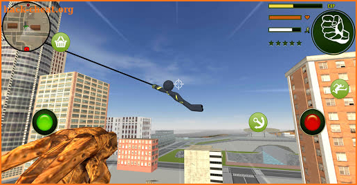 Black Panther Stickman Rope Hero Crime  Miami City screenshot