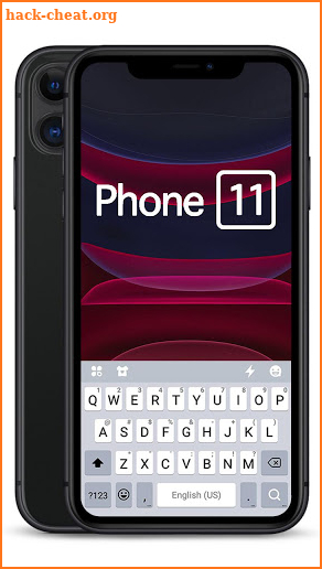 Black Phone 11 Keyboard Theme screenshot