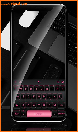 Black Pink Keyboard Theme screenshot