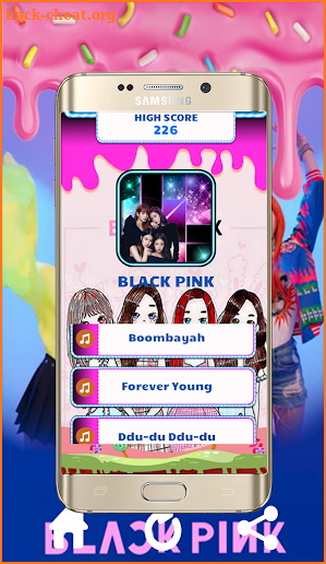 Black Pink Piano Tiles screenshot