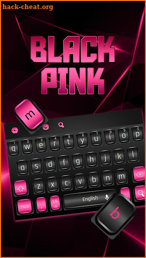 Black Pink Texture Keyboard screenshot