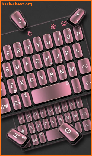 Black Pink Texture Keyboard Theme screenshot