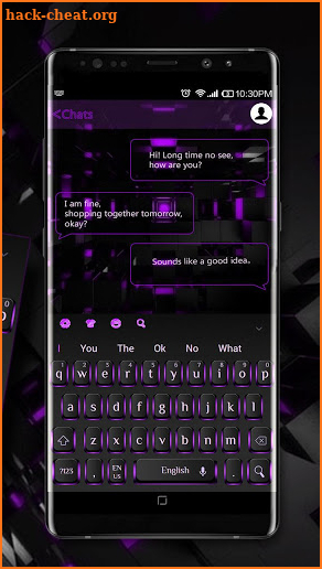 Black Purple Light Keyboard screenshot