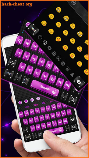 Black Purple Tech Keyboard screenshot