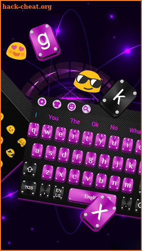 Black Purple Tech Keyboard screenshot