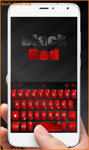 Black Red Cool Keyboard Theme screenshot