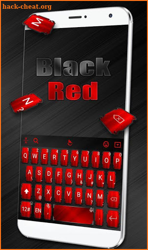 Black Red Cool Keyboard Theme screenshot