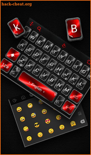 Black Red Keyboard Theme screenshot