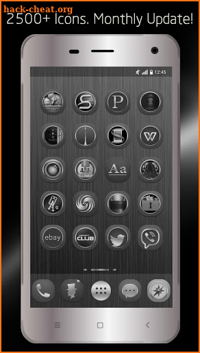 Black Silver Theme - Icon Pack screenshot