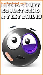 Black Smileys by Emoji World ™ screenshot