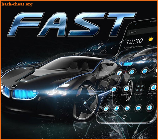 Black Speedy Car Theme for bmw screenshot