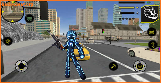 Black Stickman Rope Hero Gangstar Crime screenshot