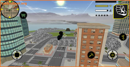 Black Stickman Rope Hero Gangstar Crime screenshot