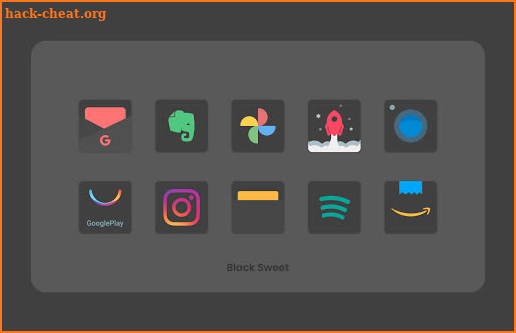 Black Sweet - Icon Pack screenshot