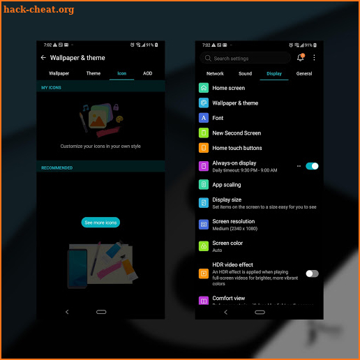 Black Theme for LG UX8 screenshot