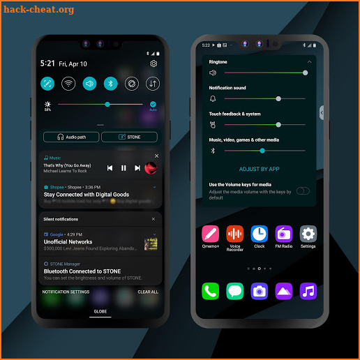 Black Theme for LG UX9 (Android 10) screenshot