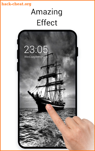 Black Toned Sailboat Live Wallpaper screenshot