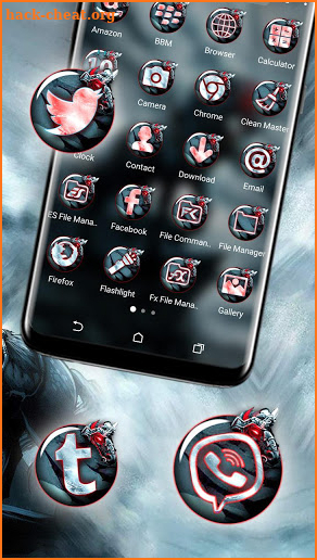 Black Warrior Horse Launcher Theme screenshot