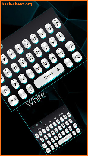 Black White Light Keyboard screenshot