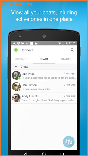 BlackBerry Connect screenshot