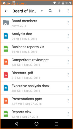 BlackBerry Workspaces screenshot