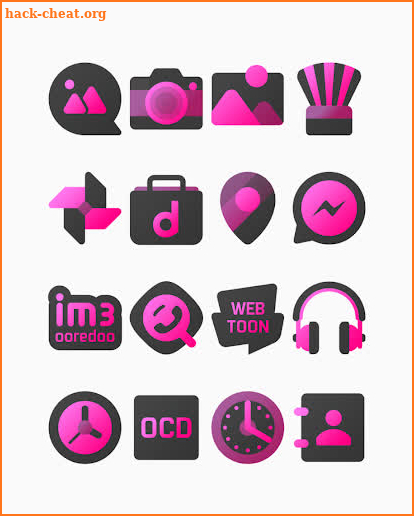 Blackdiant Pink - Icon Pack screenshot