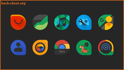 Blackdrop - Icon Pack screenshot