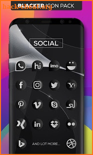 Blacker : Icon Pack screenshot